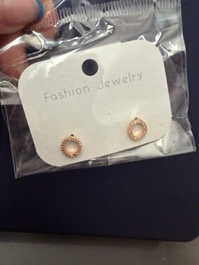 Pol Atteu Fashion Jewelry Gold Circle Stud Earrings
